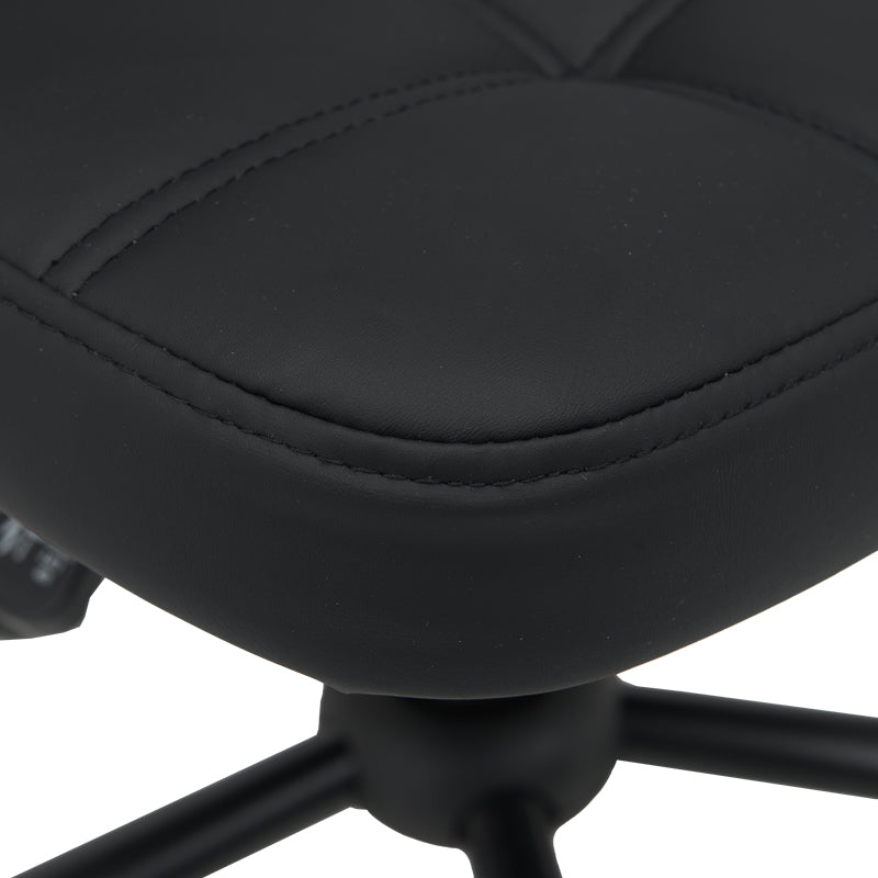 Scaun birou Sedia pu, negru, 50x50x75-85 cm