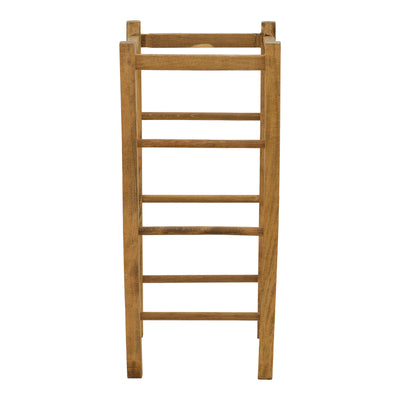 Scaun Bodier lemn, nuc, 35x35x78 cm, imagine suplimentara