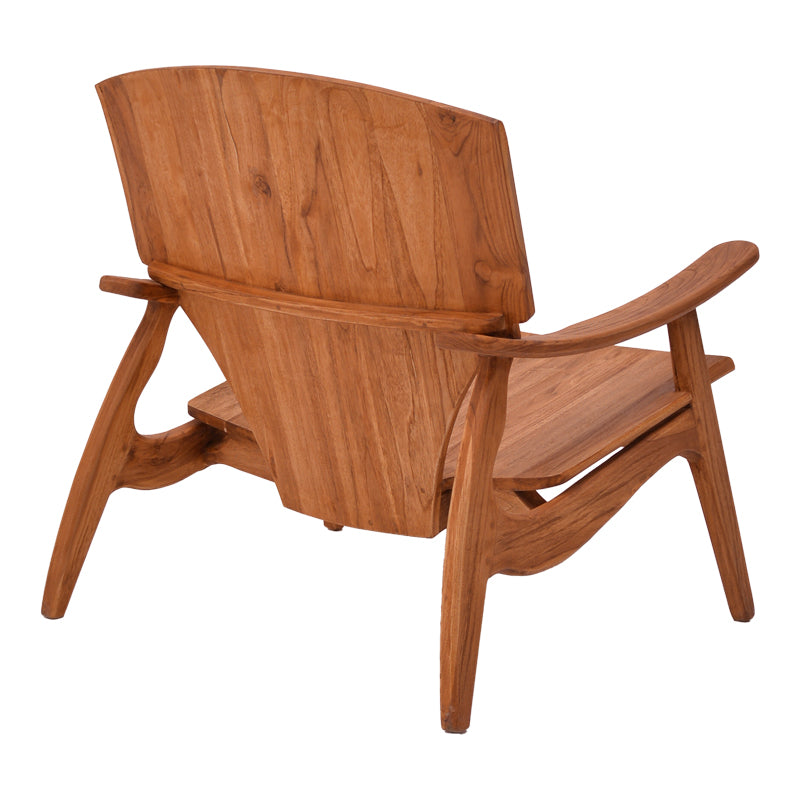 Scaun Brazin lemn de tec, Natural, 72x71x77 cm, imagine suplimentara