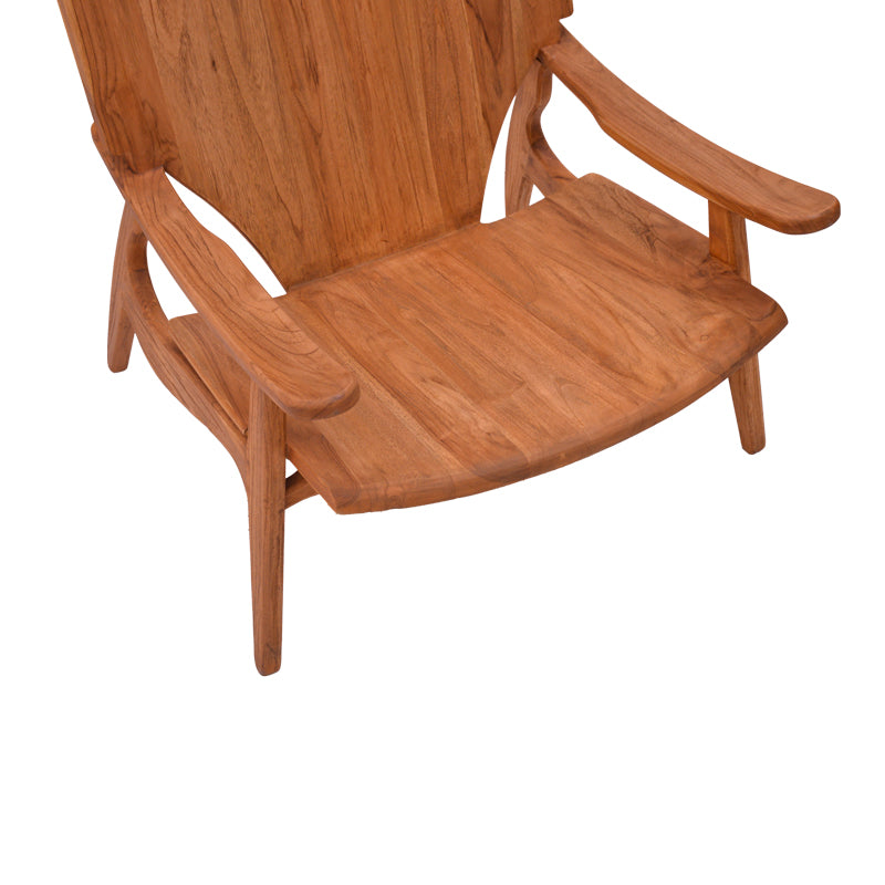 Scaun Brazin lemn de tec, Natural, 72x71x77 cm, foto produs 7