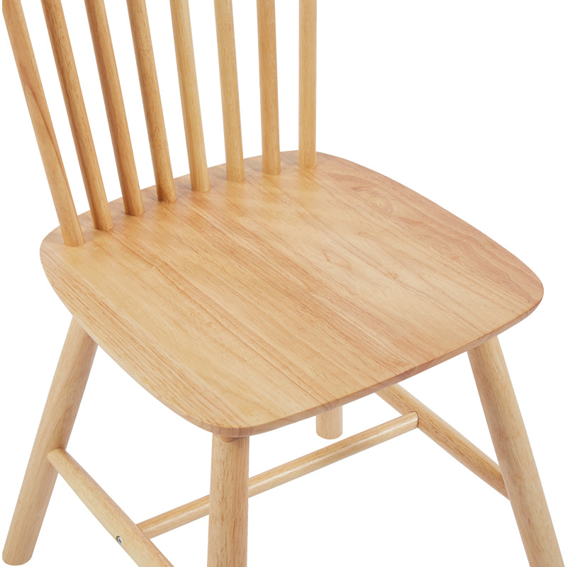 Scaun Bristol cu aspect natural, Lemn Rubberwood, 45x51x86 cm - Natur