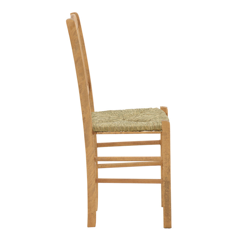 Scaun cafenea cu covoraș Dmnir-Charchie lemn masiv de fag lustruit, nuc, 41x42x92 cm