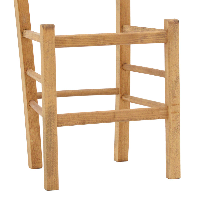 Scaun cafenea Damnir lemn masiv de fag lustruit, nuc, 41x42x92 cm