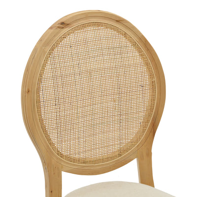 Scaun Canco Natural-ratan, Natural, 50x55x98 cm, foto produs 6