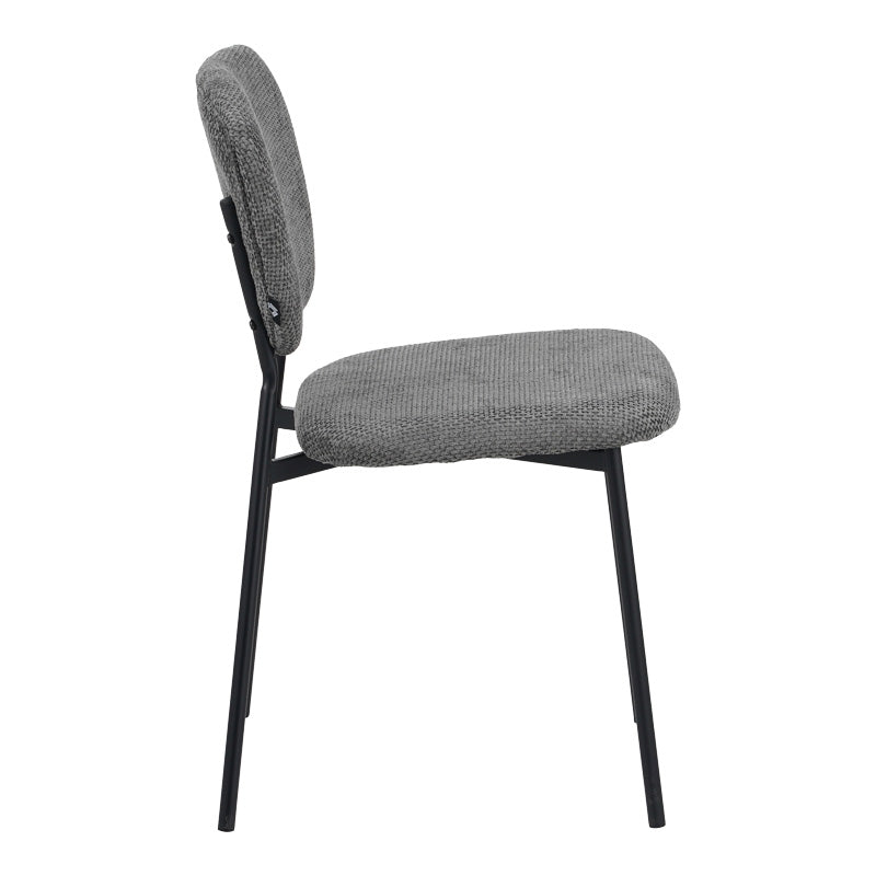 Scaun Cathair, boucle si metal, 48x53x82 cm - Gri
