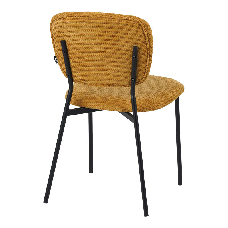 Scaun Cathair, boucle si metal, 48x53x82 cm - Galben