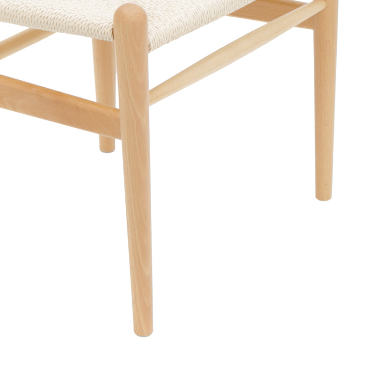 Scaun Conan din lemn de fag Natural - scaun frânghie, Natural, 52x46x78 cm