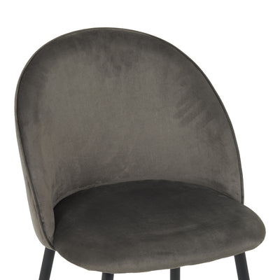 Scaun cu funcție confort Perch, Velur, Negru, 50x43x82 cm, foto produs