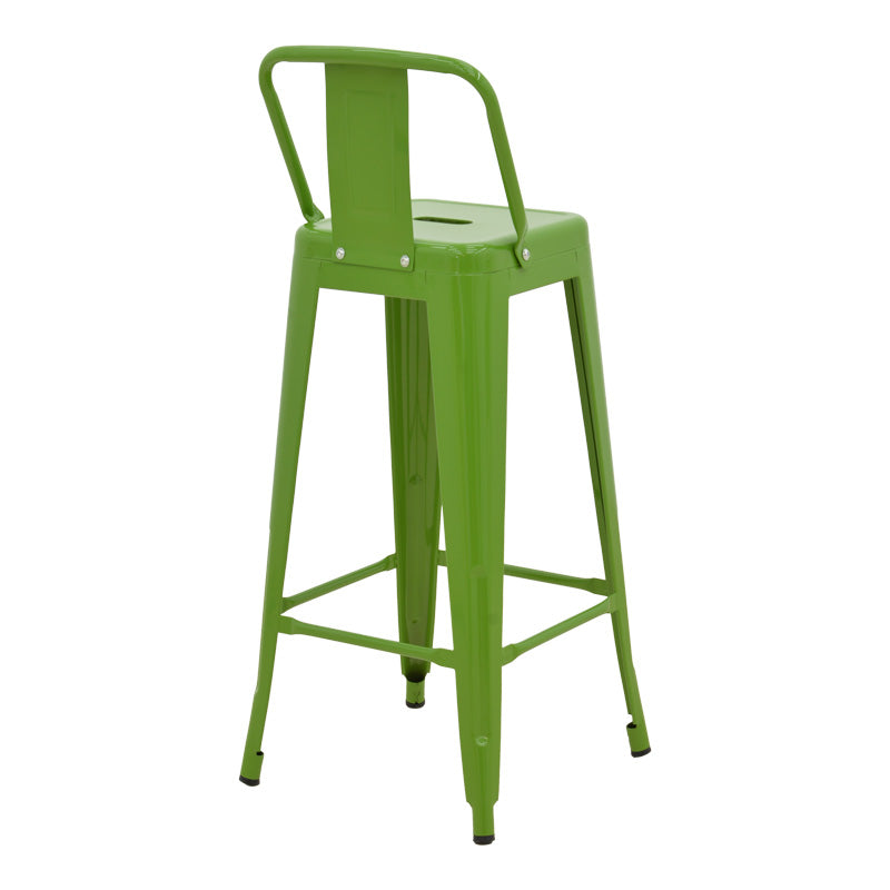 Scaun cu spatar Utopia metalic, verde, 42x42x97 cm - Verde