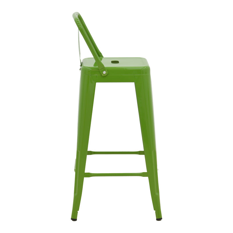 Scaun cu spatar Utopia metalic, verde, 42x42x97 cm - Verde