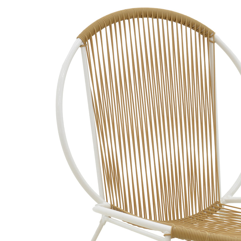 Scaun Dapper metal alb- pe Natural, 64x74x76 cm, foto produs