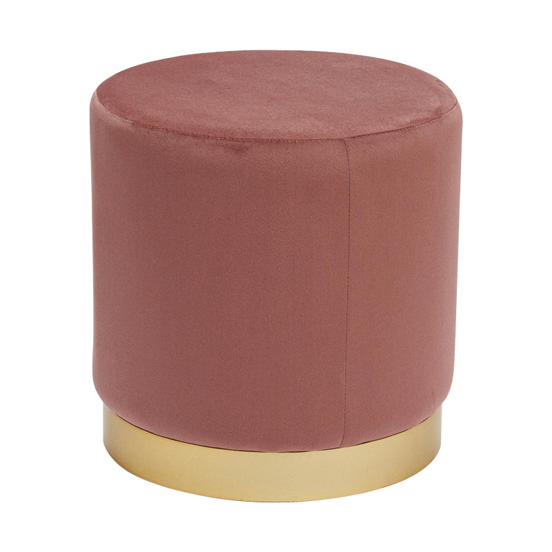 Scaun Dash, Catifea, Mar pudred-Auriu, 35x35x35 cm