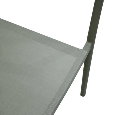 Scaun de aluminiu Convince stivuibil cu cadru maro-textilen-PE din rattan, 56x63x82 cm, foto produs 7