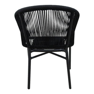 Scaun de aluminiu Legana cadru antracit-ratan, 56x66x82 cm, perspectiva suplimentara