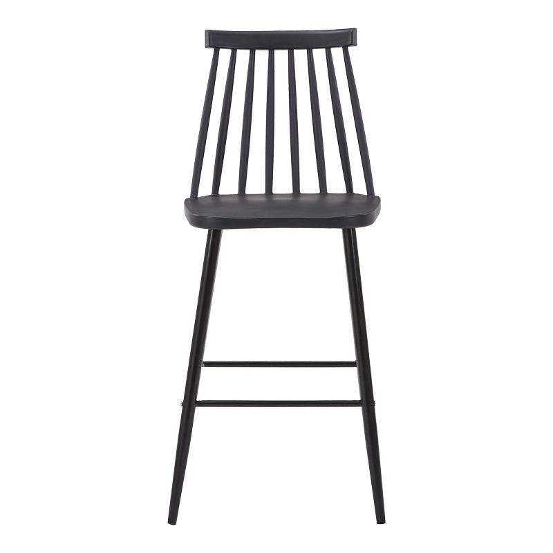 Scaun de bar Aurora I, polipropilena si metal, 42x47x99 cm - Negru