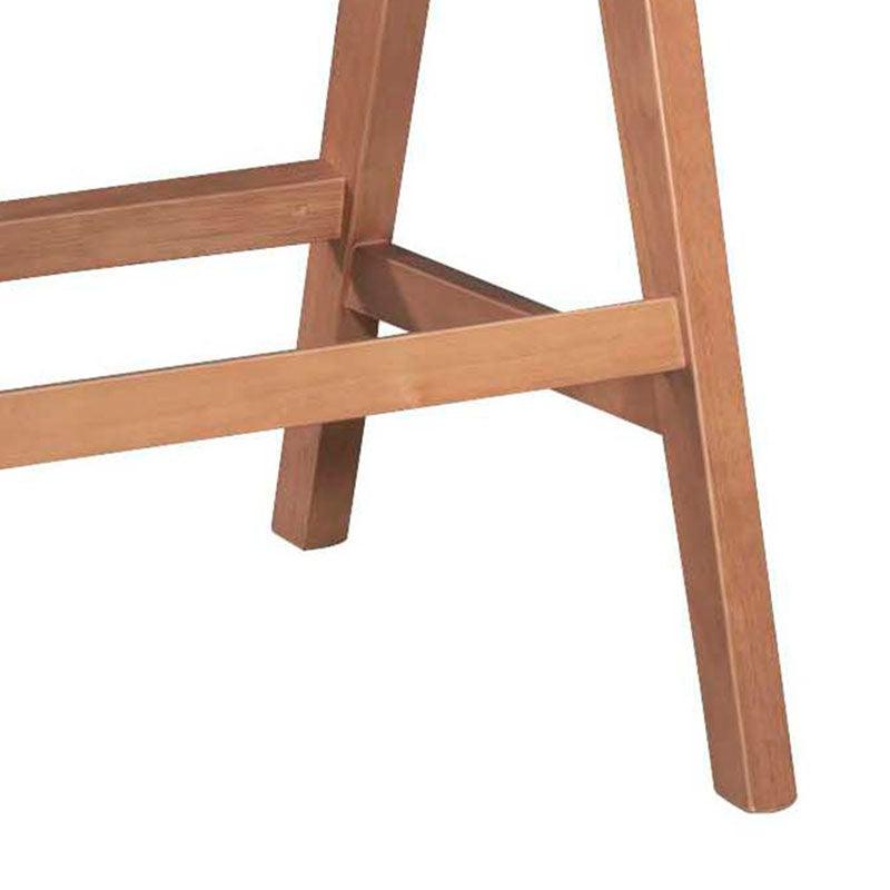 Scaun de bar cu brate Winslow, Negru - Nuc, 54x52x100 cm - Nuc