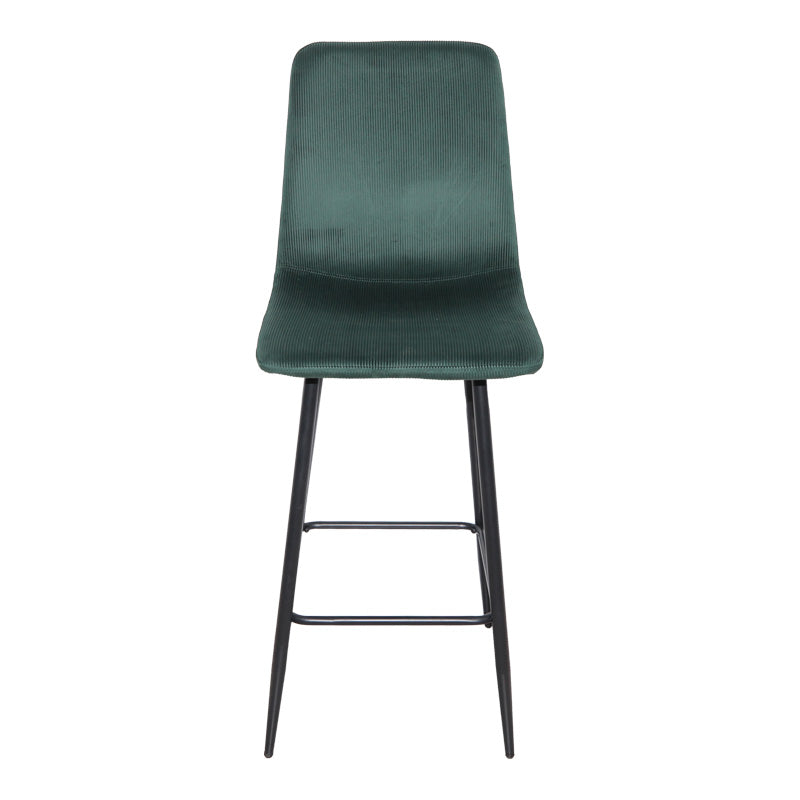 Scaun de bar cu functie de rotire, tesatura, neagra, 43x55x114 cm - Verde