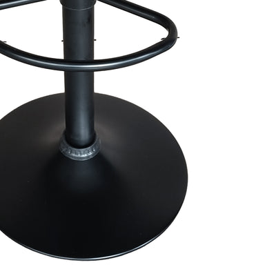 Scaun de bar Dianors reglabil pe inaltime baza, negru-negru, 38x38x75 cm, detaliu produs