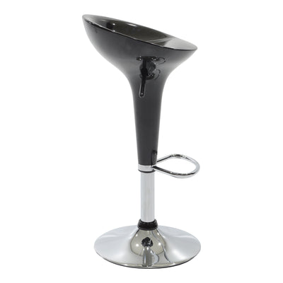 Scaun de bar Felice reglabil pe inaltime baza, negru-crom, 40x43x84 cm, detaliu produs