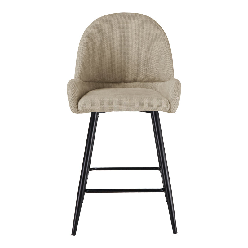 Scaun de bar Finda, Placaj, 54x51x102 cm - Bej