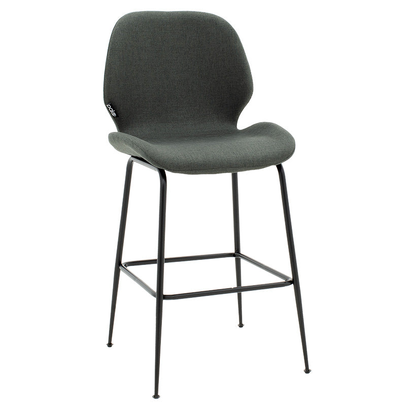Scaun de bar Impel, Bej - Gri, 61x48x103 cm - Gri