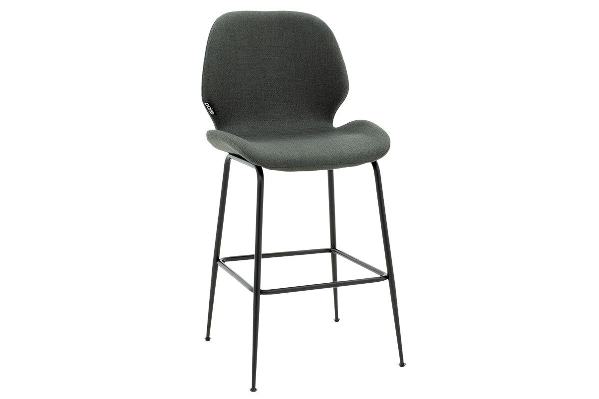 Scaun de bar Impel, Bej - Gri, 61x48x103 cm - Gri