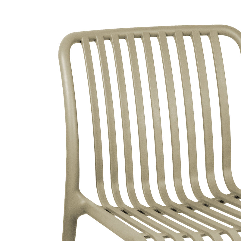 Scaun exterior Laudre, Crem, 40x53x79 cm