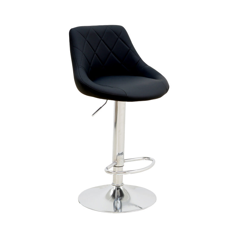 Scaun de bar reglabil pe inaltime Boronez, Negru, 47x49x112 cm - Negru