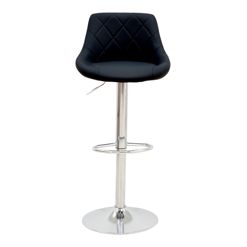 Scaun de bar reglabil pe inaltime Boronez, Negru, 47x49x112 cm - Negru