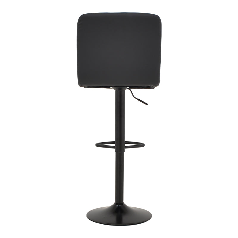 Scaun de bar Remina, Alb - Negru, 44x44x112 cm - Negru