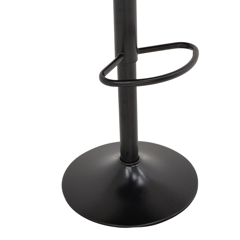 Scaun de bar Remina, Alb - Negru, 44x44x112 cm - Negru