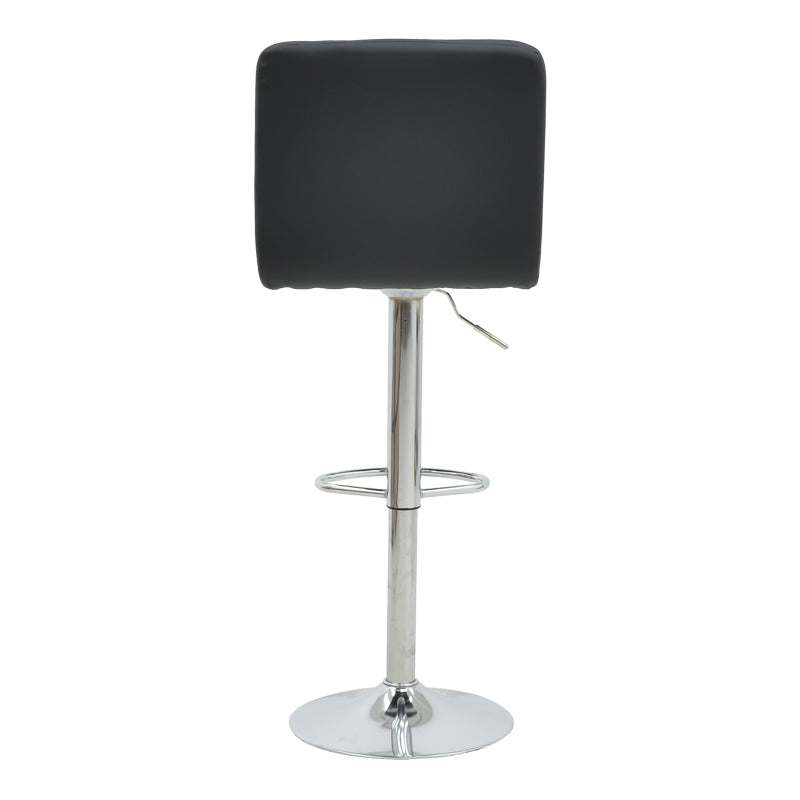 Scaun de bar Remina reglabil pe inaltime, pu-crom, 44x44x112 cm
