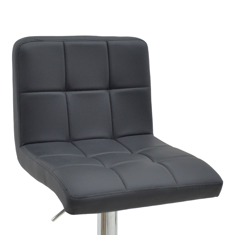 Scaun de bar Remina reglabil pe inaltime, pu-crom, 44x44x112 cm