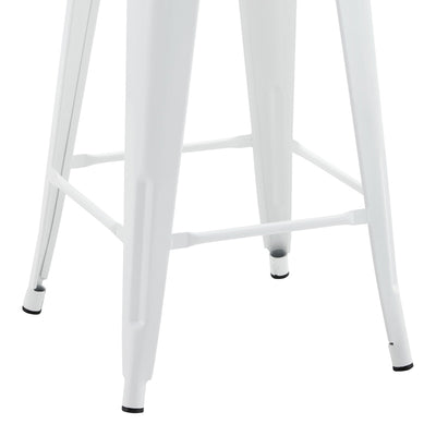 Scaun de bar Utopia, Alb, 42x42x86 cm, detaliu produs