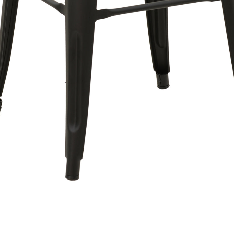 Scaun de bar Utopia metal, Negru, 42x42x76 cm