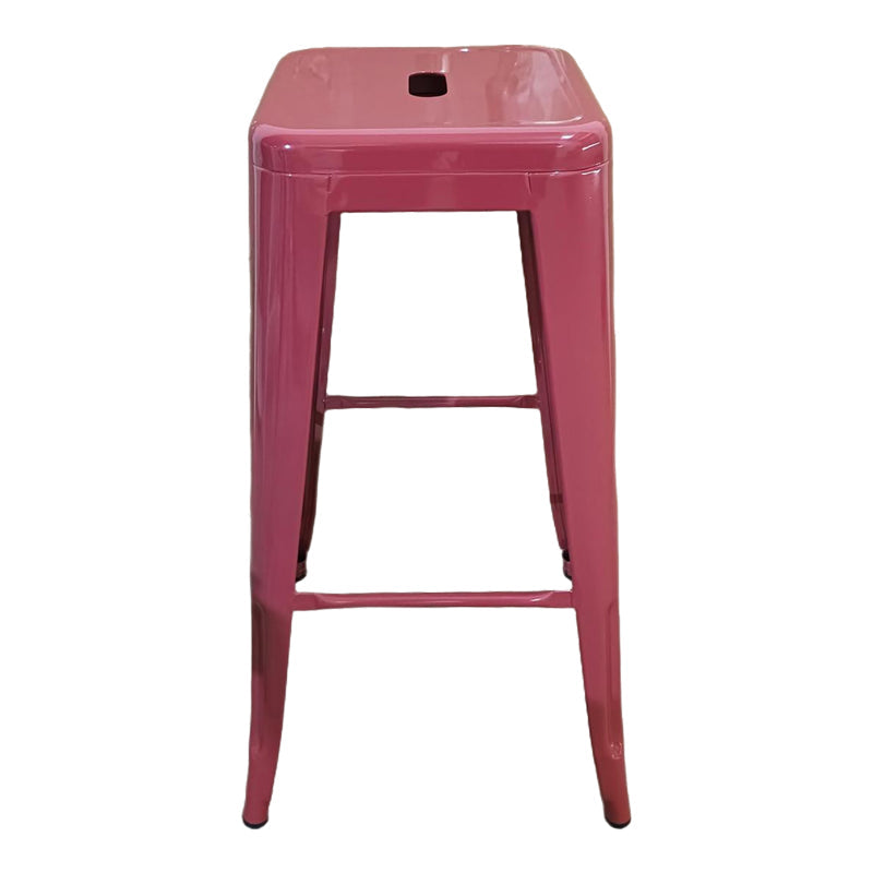 Scaun de bar Utopia metal, Negru, 42x42x76 cm - Teracota