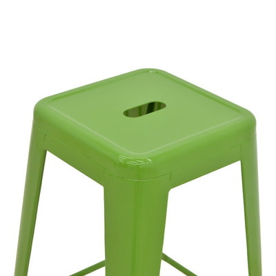 Scaun de bar Utopia, metalic, Verde, 42x42x76 cm, perspectiva suplimentara