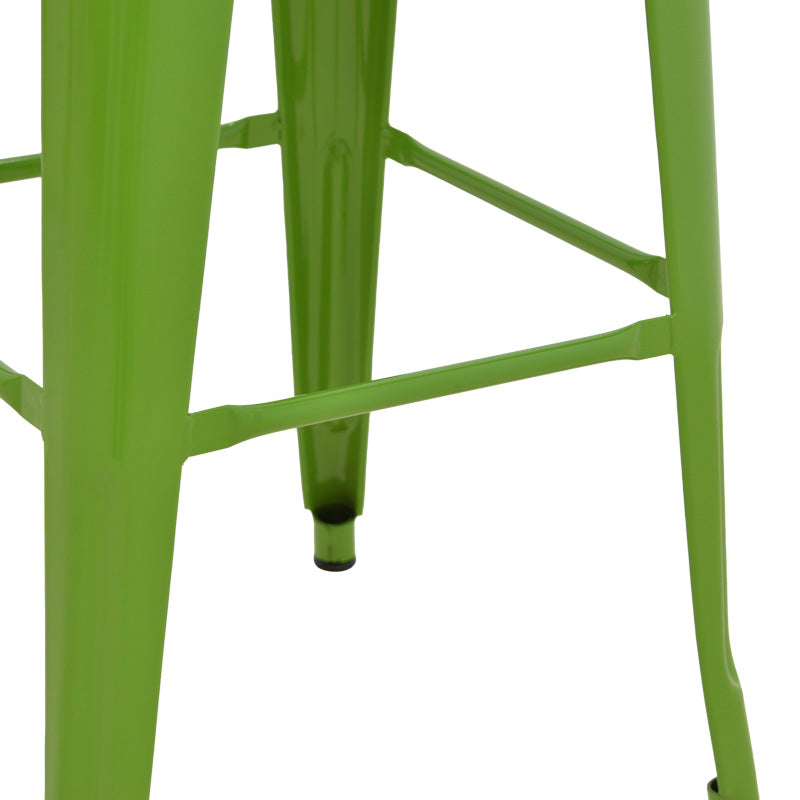 Scaun de bar Utopia, metalic, Verde, 42x42x76 cm, foto produs