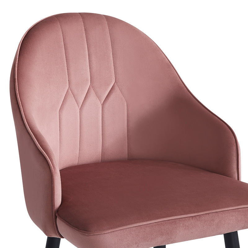 Scaun de bar Velva catifeaa marului putred, Roz, 49x63x102 cm