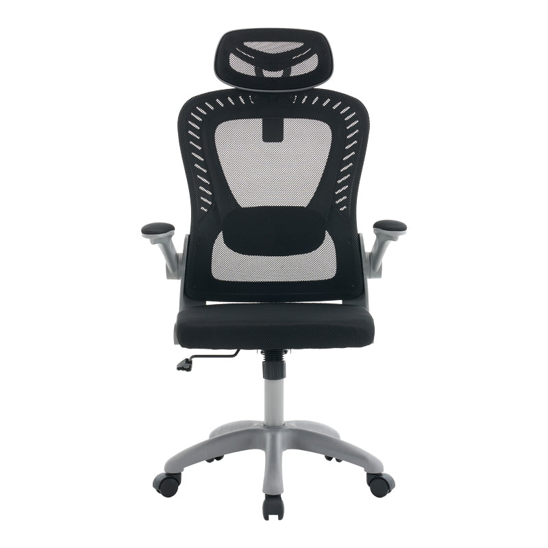 Scaun de birou Delilah, Negru-Gri, 61x62x120 cm, imagine produs 6