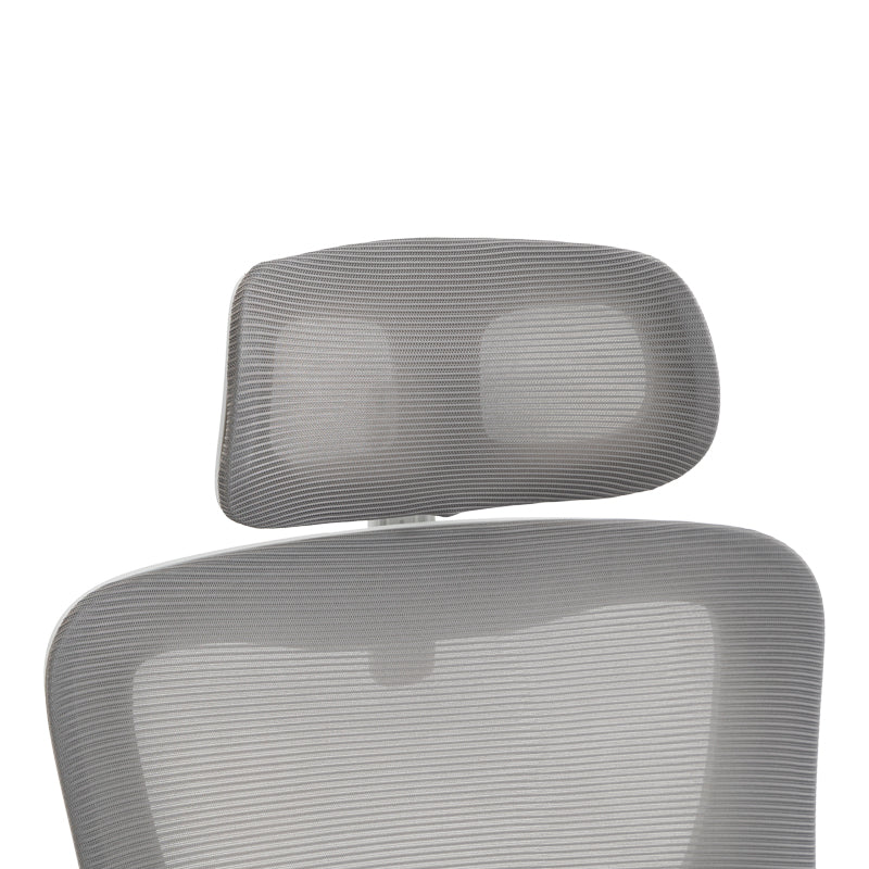 Scaun de birou directorial Mainz, 50x60x122 cm - Alb-Gri