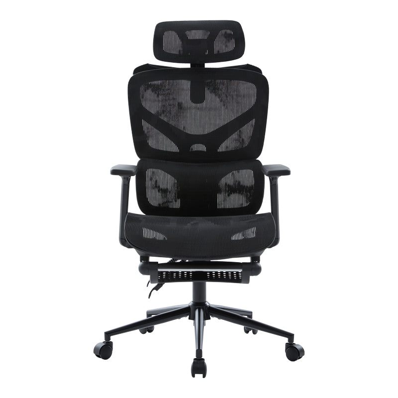 Scaun de birou directorial Vigo, 52x70x124 cm - Negru