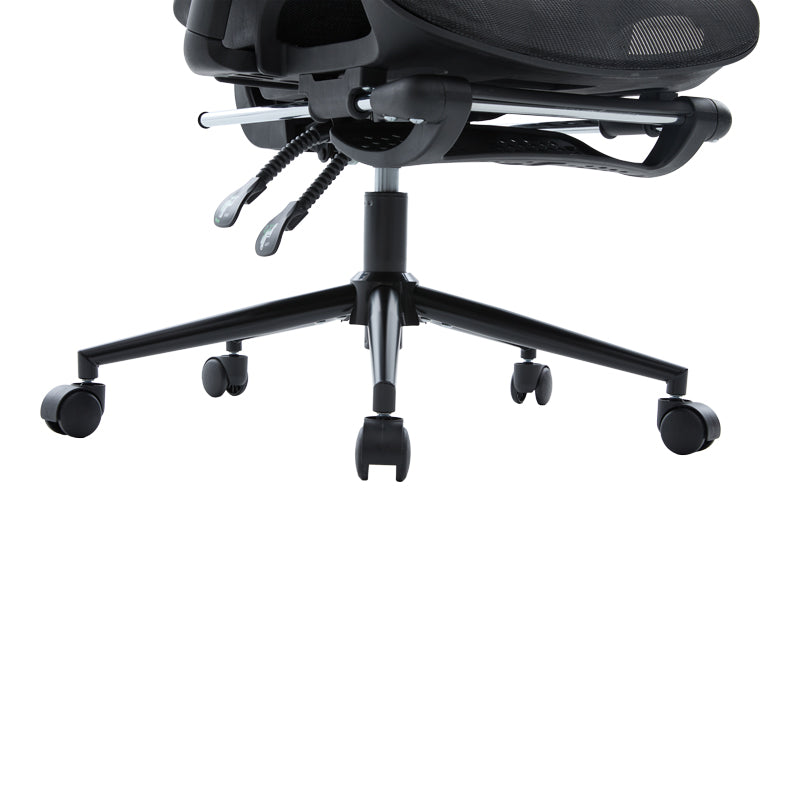 Scaun de birou directorial Vigo, 52x70x124 cm - Negru