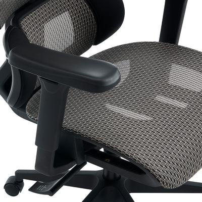 Scaun de birou ergonomic Ergo Flow, Negru-Gri, 73x64x112-135 cm, foto produs 8