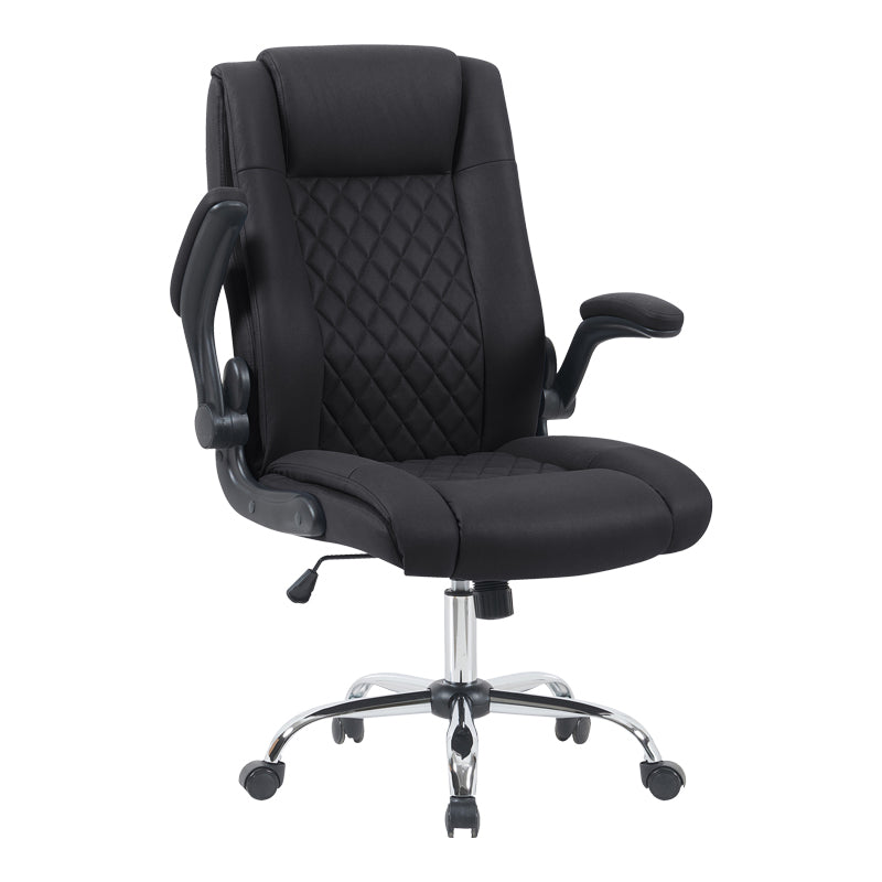 Scaun de birou ergonomic Kesla, PES, Negru, 65x65x113-121 cm