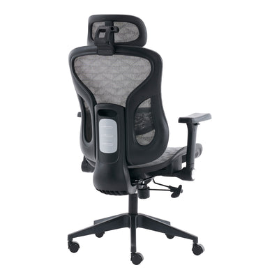 Scaun de birou ergonomic Mesgo, Modern/Metal, Negru-Gri, 68x67x110-136 cm, imagine suplimentara
