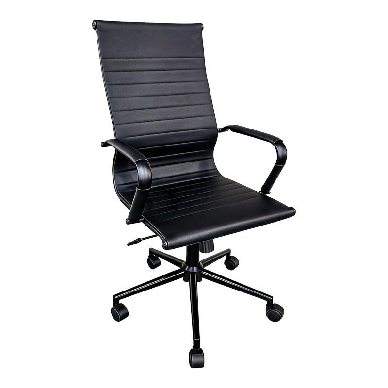 Scaun de birou ergonomic Valter, Negru, 55x58x108 cm