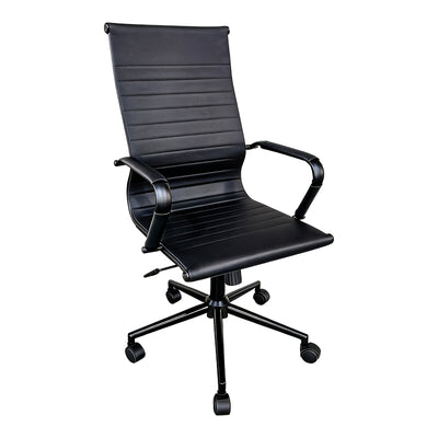 Scaun de birou ergonomic Valter Negru, 55x58x108 cm