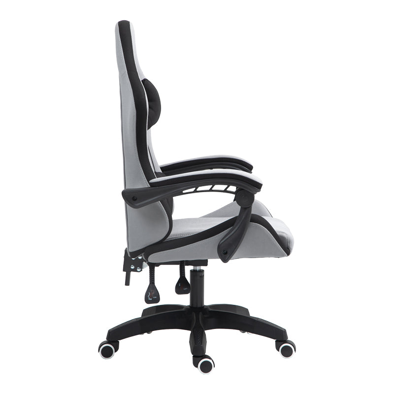 Scaun de birou gaming Gline stofa negru-Gri negru pp, 60x59x118 cm, foto produs