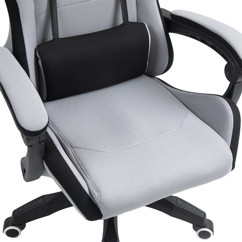 Scaun de birou gaming Gline stofa negru-Gri negru pp, 60x59x118 cm